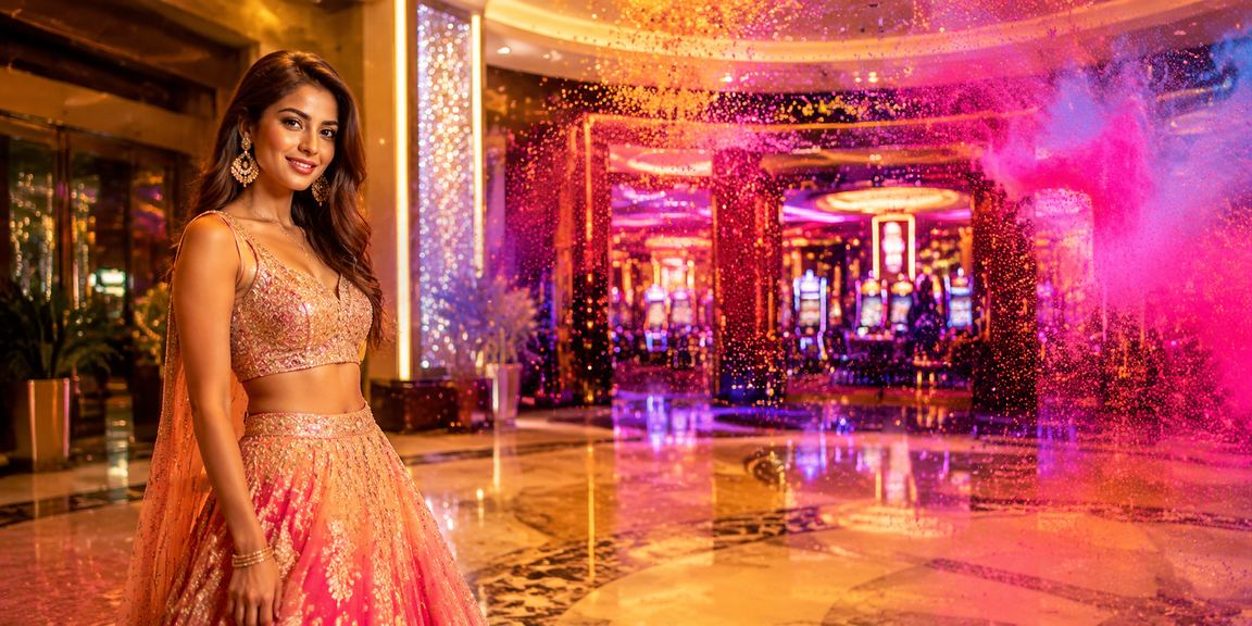 9703 casino app interface during Holi festival